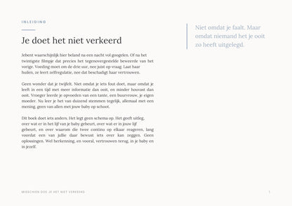 Misschien doe je het niet verkeerd