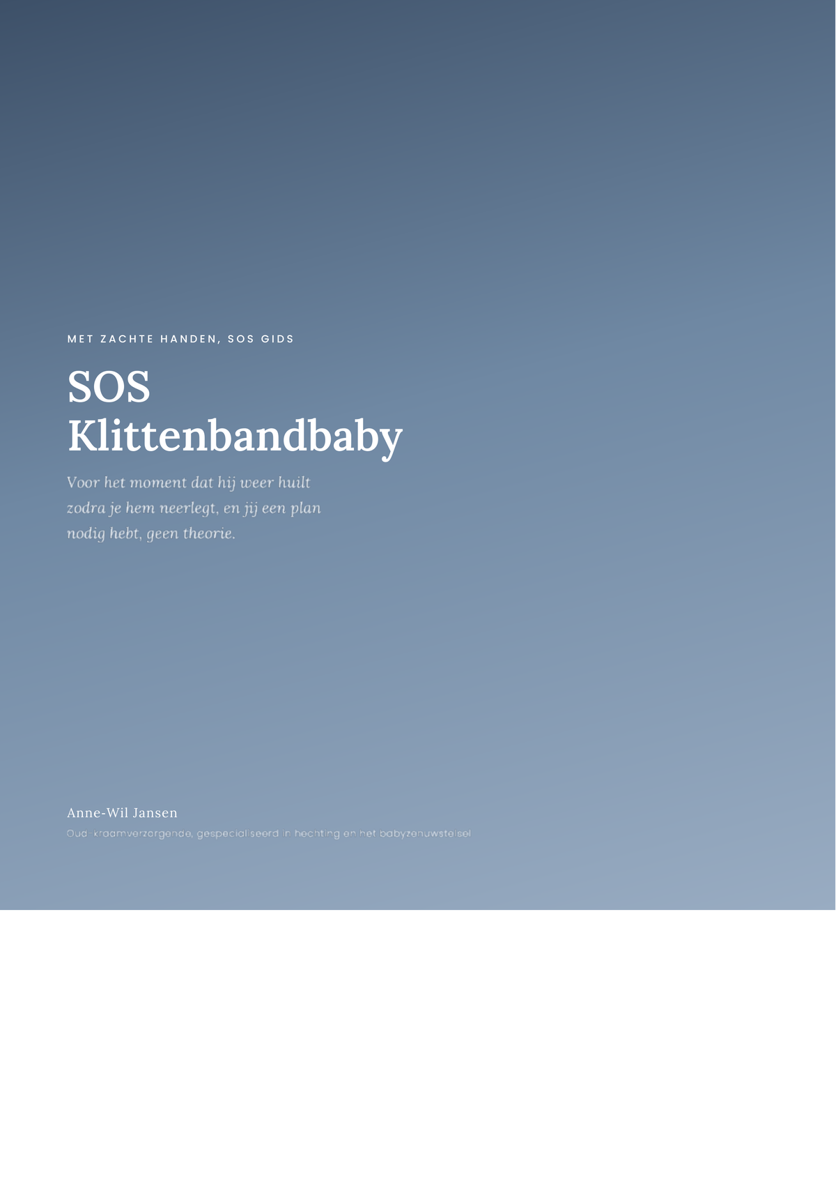 SOS Klittenbandbaby.